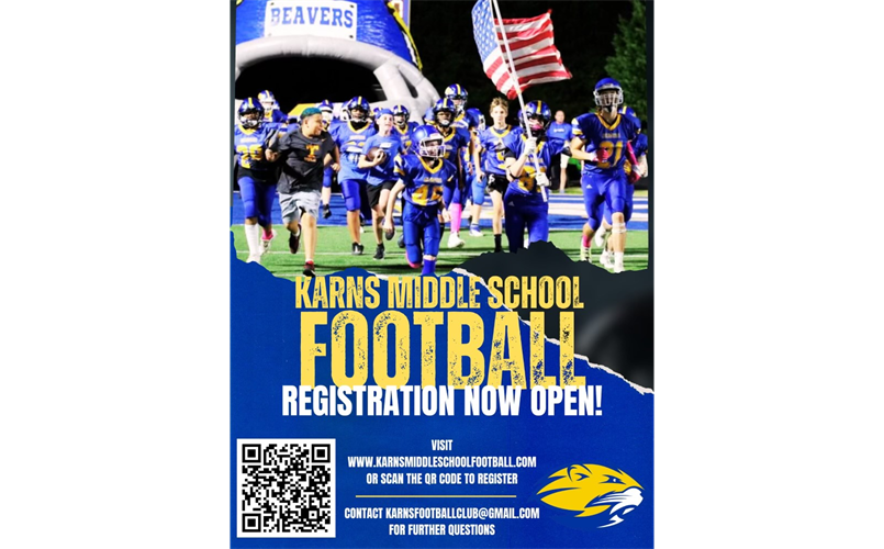 2024 Karns Football Club registration is open!